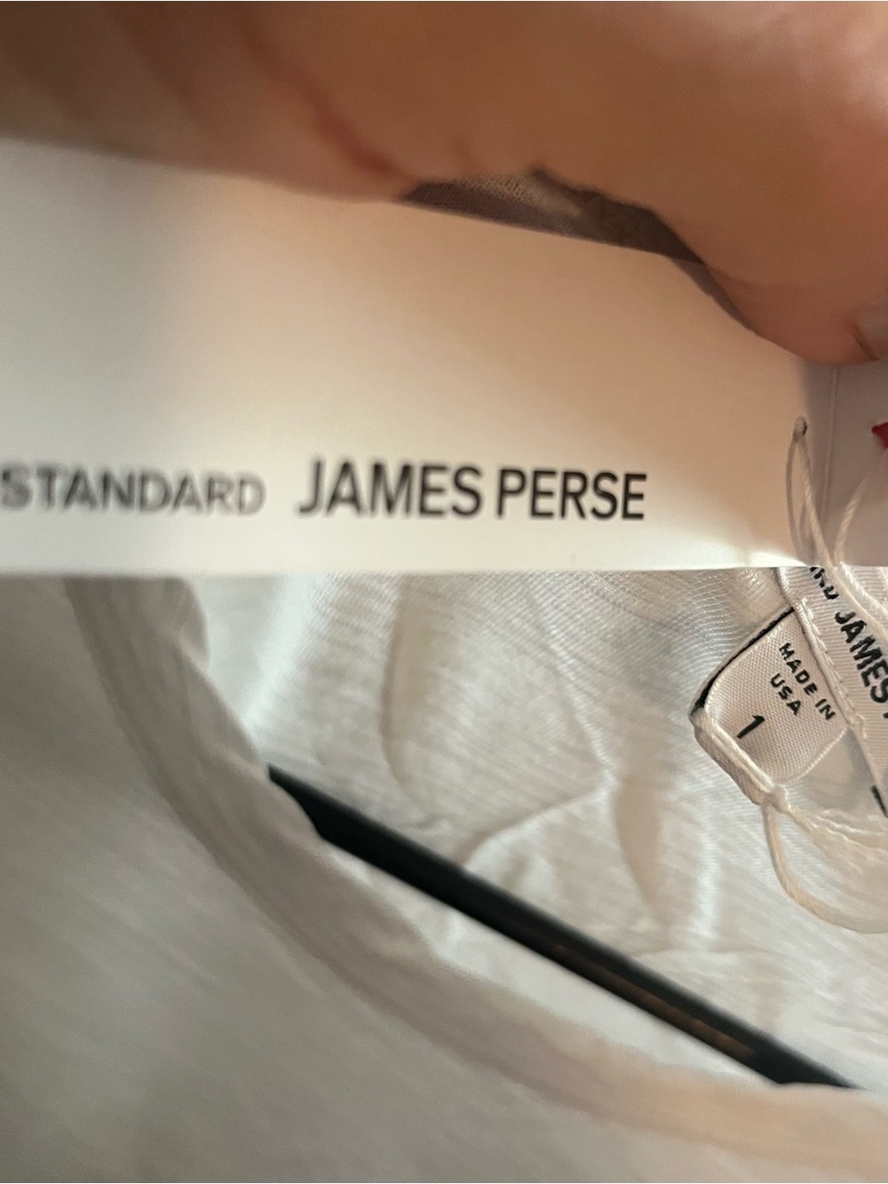 James Perse Lightweight White Long-Sleeve Tee - Picture 5 of 7
